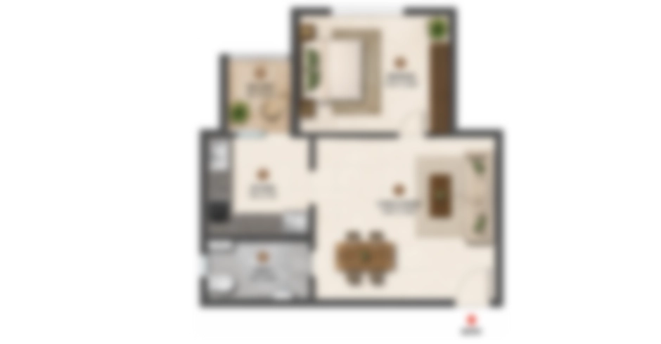 Global Kalyan 1 BHK Floor Plans